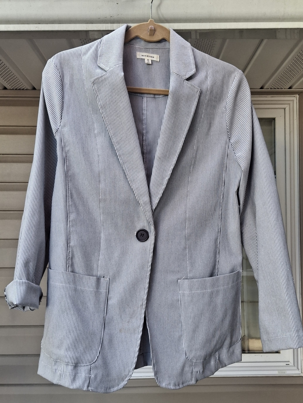 Light Blue & White  Blazer